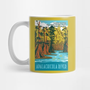 WPA Poster of Apalachicola River with Taxodium Distichum at Apalachicola National Forest Mug